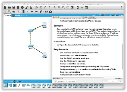 Attività settimanale pratica del corso CCNA Online con Packet Tracer